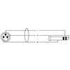 Cordial - CIM 1.5 MV Cavo Bilanciato, XLR Maschio/Jack TRS REAN SILVER 1,5 m, nero