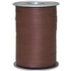 PRÄSENT Nastro color marrone, rocchetto di nastro pacchi, lungh. 200 m, largh. 10 mm, nastro bianco marrone per decorare e per bricolage, nastro effetto carta per regali in tutte le occasioni
