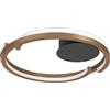 Eglo LED lampada da soffitto Mezzomonte, dimmerabile, per soggiorno, corridoio, camera da letto, metallo bronzo, luce calda e fredda, Ø 48 cm