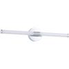 Eglo LED lampada specchio Ramola, illuminazione bagno, luce specchio metallo cromato e plastica bianca, luce calda-fredda, IP44, L 60 cm