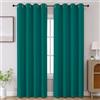 CUCRAF Tende oscuranti per finestra, con occhielli, per camera da letto, soggiorno, lunghezza 213,4 cm, set di 2 pannelli (turchese, 133 x 213 cm)
