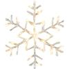 Eglo LED decorazione da finestra sospesa Antarctica, ornamento pendente fiocco di neve, luce decorativa, acciaio, plastica bianca, trasparente, bianco caldo, IP44