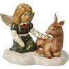 Goebel Decorazione natalizia a forma di angelo in porcellana, dimensioni: 13,5 x 10,5 x 10 cm, 66-704-45-1