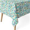 ECOMMERC3 | Tovaglia antimacchia per tavolo rotondo, misura 140 cm | Tovaglia resinata antimacchia, ultra morbida, impermeabile, OLENA BLU