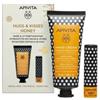 URIAGE APIVITA Apivita Cofanetto Regalo Hugs & Kisses Honey con Crema Mani Idratante al Miele 50ml + Balsamo Labbra con Miele 4,4 g