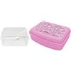 Nerthus FIH 1226 lunch box bambino unicorni con divisore e forchetta scatola pranzo riutilizzabile ideale per la scuola