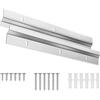Naapesi 2 Pezzi Barra di Montaggio a Z, Staffa Z Ganci en Alluminio Resistente, Francese Gancio per Quadri Stile Semplice, Gancio Z Bar Fissaggio con Viti, Kit Clip Z per Appendere Foto, Specchi(30cm)