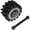 LASANA SMART MACHINES Ruota di contatto, 100 x 50 mm, superficie dentata in alluminio, con codolo da 12 mm, pronta per il montaggio