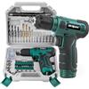 Hi-Spec Trapano Avvitatore a Batteria 8V, Trapano Elettrico Senza Fili con Set 110 Pezzi (Punte Trapano, Bussole e Inserti), per Forare e Avvitare in Casa, Valigetta Portatile, Verde