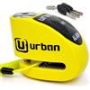 URBAN UR906Y Blocca Disco per Moto con Allarme 120dB Hi-Tech X2 ON, Modulo Impermeabile Sostituibile, Batteria CR2, Cavo Promemoria, Antifurto Bloaccadisco Universale Scooter Biciclette Monopattini
