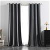 MIULEE Tende Velluto Grigio per Interni Tenda Moderne, Eleganti Tenda per Camera da Letto Salotto e Soggiorno, 2 Pezzi Tende Oscuranti Termiche per Interni Velluto con Occhielli L 117 x A 137 CM