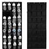 Yunyige Porta Scarpe da Appendere,Scarpiera da Porta,Scarpiera da Appendere,Scarpieras da Portas Salvaspazio con 28 Tasche,Organizer Pieghevole da Appenderes (Nero)