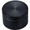 LIHAO Grinder Macina per Spezie e Erbe in Lega di Zinco in 4 pezzi, Nero, Design Ergonomico, 2"(50mm)