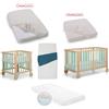 Foppapedretti Culla/Lettino Foppapedretti Mammamia Evo + 2 Materassi e Set Piumone + Lenzuolo Sotto Culla e Lenzuolo Sotto Lettino (OMAGGIO) Menta Libellule