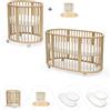 Stokke Bundle Stokke Sleepi V3 Culla, Lettino, Materassi e Lenzuola OMAGGIO Naturale Bianco