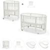 Stokke Bundle Stokke Sleepi V3 Culla, Lettino, Materassi e Lenzuola OMAGGIO Bianco Lavanda