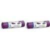 Stella pack STELLA 009909 - Sacchetti per la spazzatura con cordino, 60 l, 10 pezzi, profumo di lavanda, per la spazzatura domestica, ufficio, in pellicola LDPE, colore: lavanda/viola (Confezione da 2)