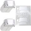 WRAPGRADE Skin Compatibile con DJI Mini 4 Pro/Serie Mini 3 | 2 batterie aggiuntive (AIRFORCE SILVER)