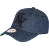 Hip Hop Honour - Cappellino NY Blue Denim Jeans, stile baseball Boston - Taglia unica - Blu