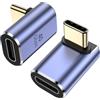 MOGOOD Adattatore Angolo 90° USB‑C 100W 40Gbps 2 Pezzi, 8K@60Hz Compatibile con Steam Deck, MacBook Air 2025, iPad Mini, Galaxy S25
