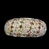 egemdiamond Anello estivo in argento 925 zaffiro tondo taglio diamante gemma gioiello mis...