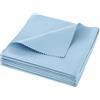 Teaaha 4 panni di lucidatura blu per flauto trasversale, panno per la pulizia dell'argento e del flauto, cotone per strumenti musicali