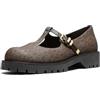 Michael Kors DARRINGTON Mary Jane Oxford Brown Blk EU 40.5