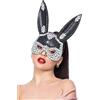 Smiffys Maschera da coniglio con paillettes Halloween