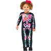 Amscan Costume da scheletro floreale per bambine e bambine, costume per Halloween, cosplay, 2-3 anni, 9914794