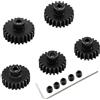 YijiaLink Set di Ingranaggi Pignone 32P con Albero in Acciaio 3.175mm 20T 21T 22T 23T 24T Compatibile con Camion Crawler 1/10 Traxxas Arrma HSP HPI AXIAL Tamiya LOSI Auto RC Parti di Aggiornamento YijiaLink