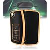 LELNOOS Cover Chiave Auto, Silicone Custodia Chiave Protettiva Copri Chiavi per Ford Fiesta MK7 MK6 ST Line Zetec Focus MK2 B-Max C-Max S-Max Ecosport Ka Mondeo MK4 Galaxy Kuga Puma Explorer