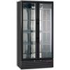 Frigo vetrina doppio nero - Lt. 384 - Dim. cm. 90x53x182H