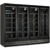 Murale Espositore refrigerato a 4 porte in vetro. Lt. 1683 - Dim.cm. 250,8x71x199,7h. Temp. 0°/+10°C