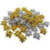 GMM Coccarde da Regalo Adesive, Fiocchi da Regalo Adesivi, Confezione da 100 pz Metalliche, x Regali Natale, San Valentino, Compleanno, Laurea e Ricorrenze Varie 2.5cm (Argento e Oro)