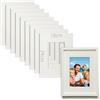 TXXATX 10 Pezzi Passepartout 18x24 cm Passepartout per Cornici Diametro Interno 9x14 cm Spessore di 1,5 mm Bianco Avorio per Cornici Foto Quadri Stampe d'Arte