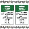youth care Set 2 Catene Motosega 76 maglie - passo 325" spessore 1.5mm - per Barra 50cm/20 - Basso Contraccolpo, Alta Durata - Qualità Tedesca Terra Ricambi - Per Uso Agricolo, Forestale e Fai da te.