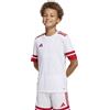 ADIDAS JR SQUADRA 25 JSY WH/RED Maglia da Gioco da Ragazzi