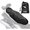 Auto Accessori Lupex - Coprisella Universale impermeabile taglia Maxi 115x50 cm, telo copri sella adattabile per Scooter e Moto, materiale poliestere, colore nero, con borsa