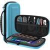 TiMOVO Custodia per Nintendo Switch 2 2025, Cover Custodia da Viaggio Portatile Rigida Protettiva di Grande Capacità per Switch 2 Console e Accessori,con 10 Slot per Schede di Gioco e Tasche, Blu