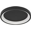 Eglo connect.z Smart-Home LED plafoniera Loretello-Z, dimmerabile, ZigBee, Matter, controllo app e vocale Alexa, luce calda-fredda, RGB, nero, Ø 35 cm
