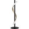 Eglo Lampada da tavolo LED Conaprato, design illuminazione da comodino, luce decorativa regolabile in metallo nero, luce calda-fredda, H 46,5 cm