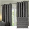 Paoletti Jupiter - Coppia di tende filtraggio della luce con occhielli - Eleganti tende con fodera in ciniglia jacquard e anello superiore (Grafite - 229x229cm)