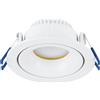 Eglo Faretto LED da incasso Arenals, spot da soffitto piatto, dimmerabile 3 livelli, alluminio e plastica bianco, 4,9 W, 500 lumen, 3000 K, bianco caldo, Ø 9,2 cm