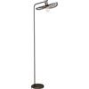 Eglo Swaby - Lampada da terra per soggiorno con paralume curvo, lettura in acciaio di colore bronzo, attacco E27
