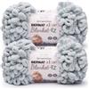 Bernat Alize Blanket Smoke Yarn - Confezione da 2 gomitoli da 180 g, 100% poliestere, # 7 Jumbo, 16 m, per lavori a maglia/uncinetto