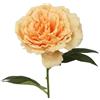 DRW Set di 12 fiori artificiali con gambo naturale in PU-Foam giallo 52 x 18 x 18 cm