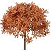 DRW Set di 12 fiori artificiali con gambo naturale in PU-Foam rosa, 63 x 20 x 20 cm