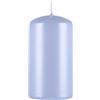 DONAU HOME Candela a colonna standard, paraffina, 60x115 mm, perla blu, candela di cera decorativa, 1 pezzo, per decorazione