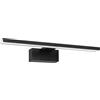 Eglo LED lampada specchio Conettilla, illuminazione bagno, alluminio nero, plastica bianca, luce calda-fredda, IP44, L 40 cm