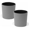 Siena Garden Eco Lens - Set da 2 pezzi, 30 cm, colore: Grigio